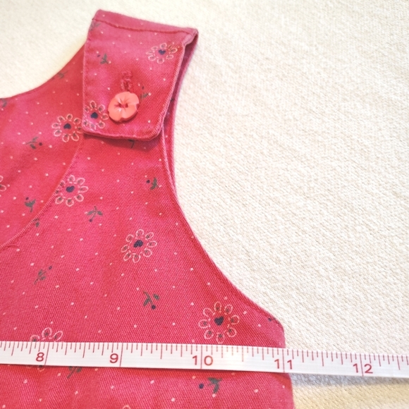 Peppermint Lane Pink Floral Girls Dress Cottagecore Prairie Country Pockets Sz 4 - Picture 2 of 5